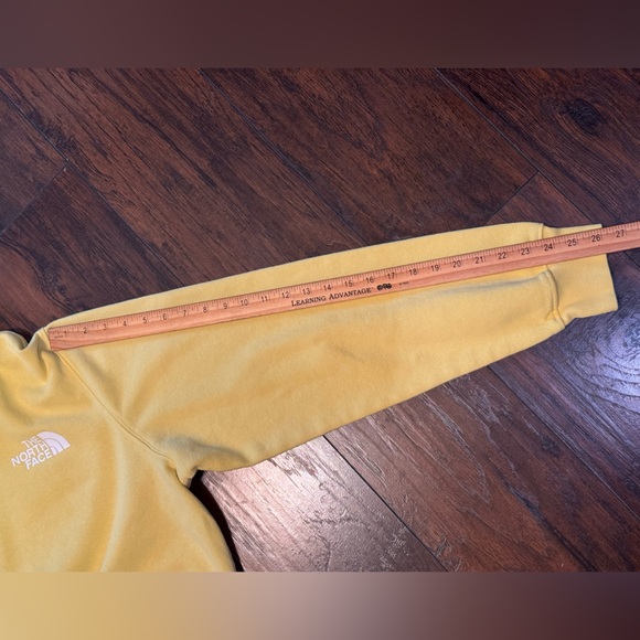 North Face Hoodie Men's Large Box NSE Pullover Yellow Black Box Outdoors Hiking - Picture 12 of 14
